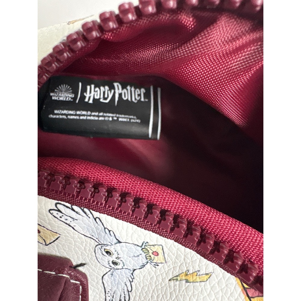 Harry Potter Mini Backpack Gryffindor Hedwig Owl White Burgundy Unused Clean - Picture 10 of 10